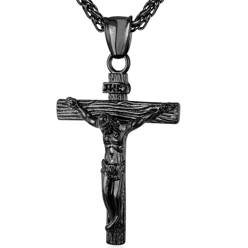 CADENA CON CRUCIFIJO RELIGIOSO