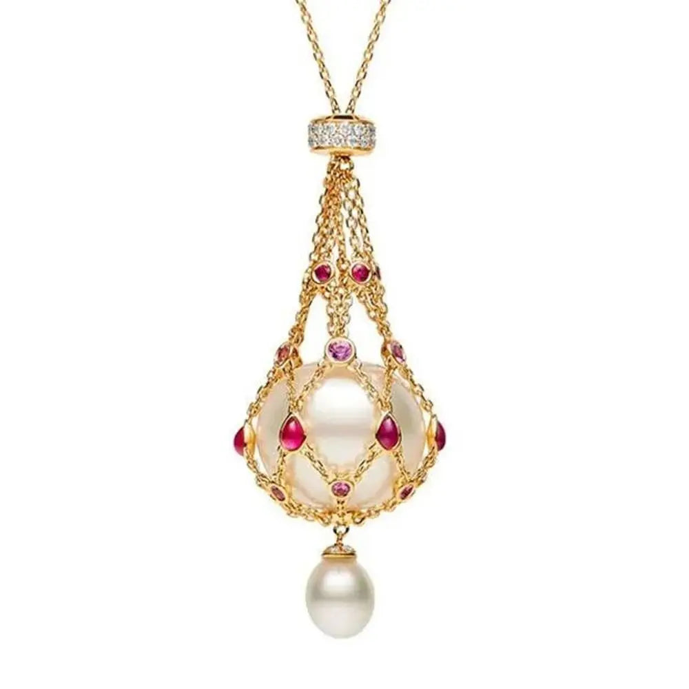 Collar De Perlas Naturales