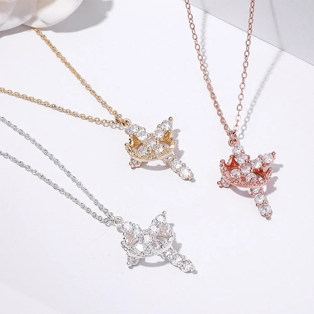 Cadena Crucifijo Con Piedras De Circonita